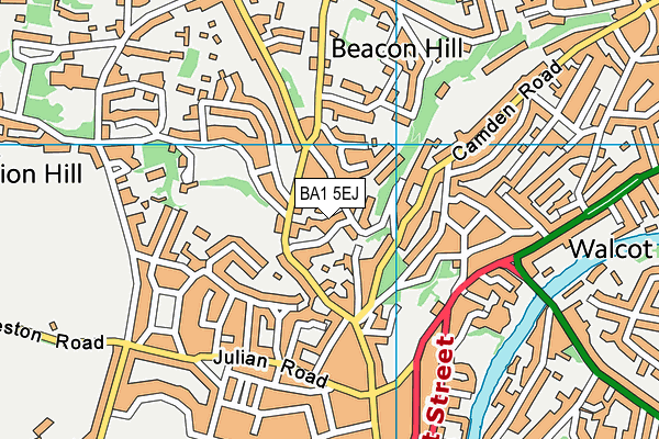 BA1 5EJ map - OS VectorMap District (Ordnance Survey) BA1 5EJ map - OS VectorMap District (Ordnance Survey)