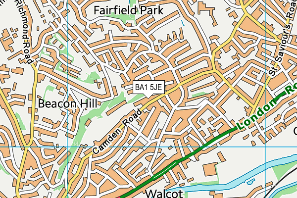 BA1 5JE map - OS VectorMap District (Ordnance Survey) BA1 5JE map - OS VectorMap District (Ordnance Survey)