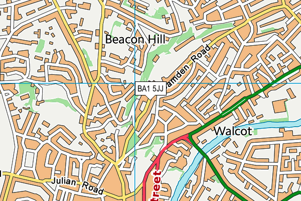 BA1 5JJ map - OS VectorMap District (Ordnance Survey) BA1 5JJ map - OS VectorMap District (Ordnance Survey)