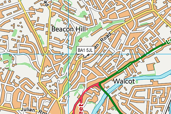 BA1 5JL map - OS VectorMap District (Ordnance Survey) BA1 5JL map - OS VectorMap District (Ordnance Survey)