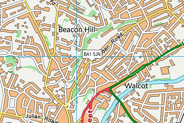BA1 5JN map - OS VectorMap District (Ordnance Survey) BA1 5JN map - OS VectorMap District (Ordnance Survey)
