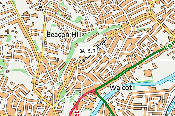 BA1 5JR map - OS VectorMap District (Ordnance Survey) BA1 5JR map - OS VectorMap District (Ordnance Survey)