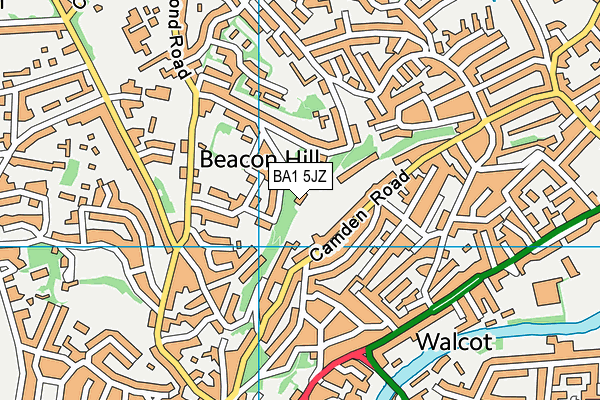 BA1 5JZ map - OS VectorMap District (Ordnance Survey)