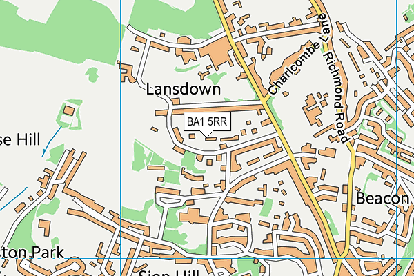 BA1 5RR map - OS VectorMap District (Ordnance Survey)
