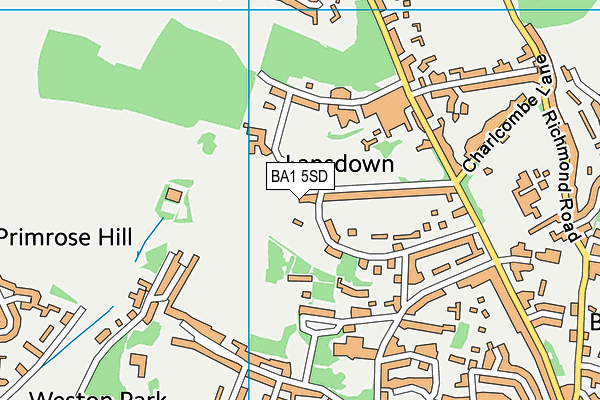BA1 5SD map - OS VectorMap District (Ordnance Survey) BA1 5SD map - OS VectorMap District (Ordnance Survey)