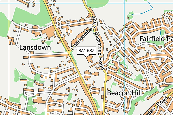 BA1 5SZ map - OS VectorMap District (Ordnance Survey) BA1 5SZ map - OS VectorMap District (Ordnance Survey)