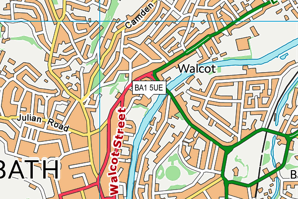 BA1 5UE map - OS VectorMap District (Ordnance Survey) BA1 5UE map - OS VectorMap District (Ordnance Survey)