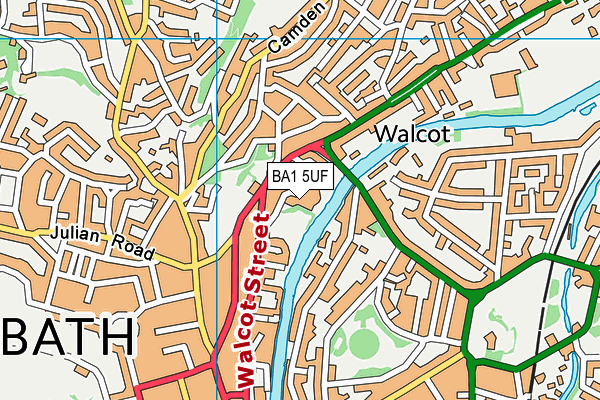 BA1 5UF map - OS VectorMap District (Ordnance Survey) BA1 5UF map - OS VectorMap District (Ordnance Survey)