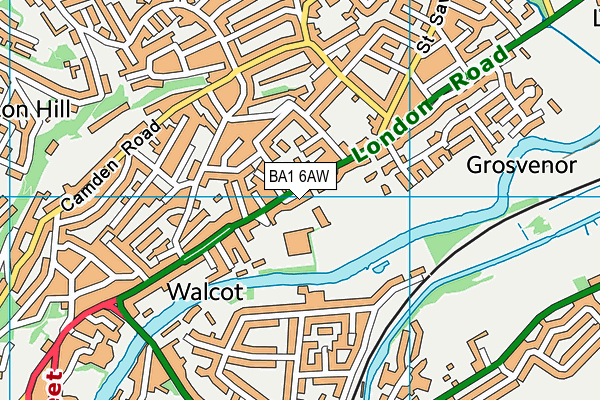 BA1 6AW map - OS VectorMap District (Ordnance Survey) BA1 6AW map - OS VectorMap District (Ordnance Survey)