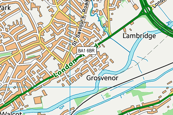 BA1 6BR map - OS VectorMap District (Ordnance Survey) BA1 6BR map - OS VectorMap District (Ordnance Survey)