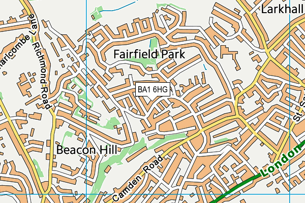 BA1 6HG map - OS VectorMap District (Ordnance Survey) BA1 6HG map - OS VectorMap District (Ordnance Survey)