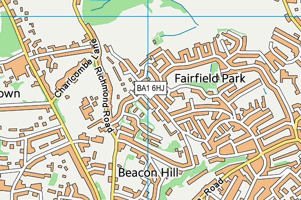 BA1 6HJ map - OS VectorMap District (Ordnance Survey) BA1 6HJ map - OS VectorMap District (Ordnance Survey)