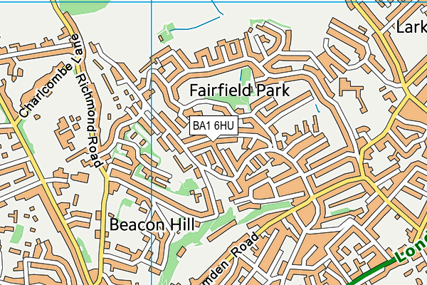 BA1 6HU map - OS VectorMap District (Ordnance Survey)