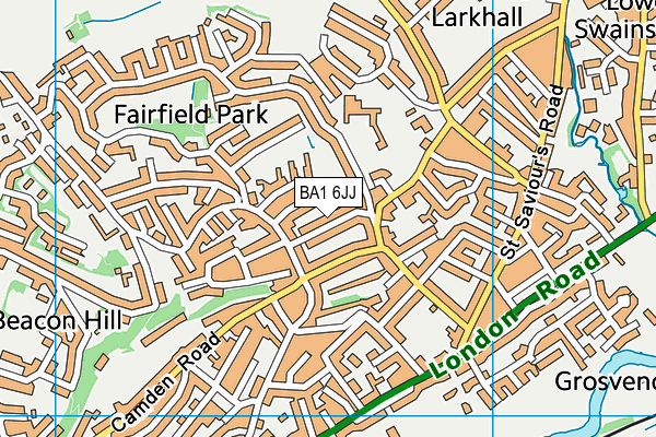 BA1 6JJ map - OS VectorMap District (Ordnance Survey) BA1 6JJ map - OS VectorMap District (Ordnance Survey)