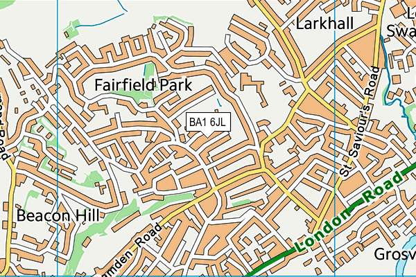 BA1 6JL map - OS VectorMap District (Ordnance Survey) BA1 6JL map - OS VectorMap District (Ordnance Survey)