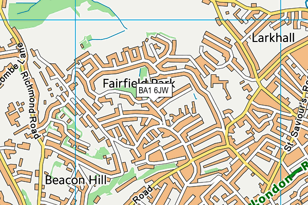 BA1 6JW map - OS VectorMap District (Ordnance Survey) BA1 6JW map - OS VectorMap District (Ordnance Survey)