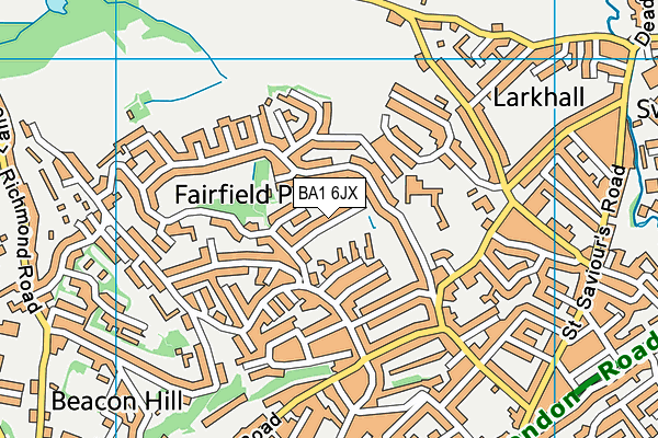 BA1 6JX map - OS VectorMap District (Ordnance Survey) BA1 6JX map - OS VectorMap District (Ordnance Survey)