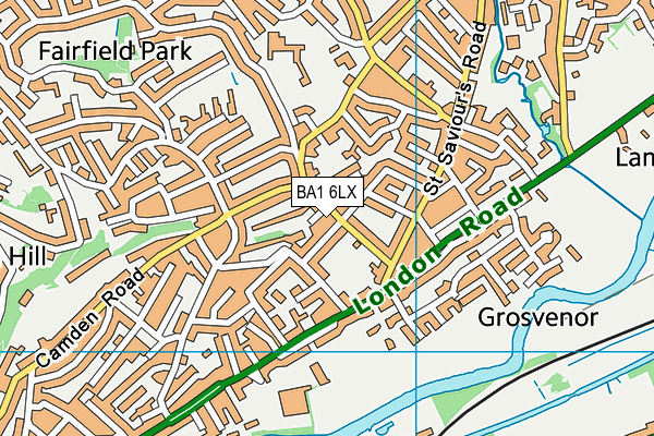 BA1 6LX map - OS VectorMap District (Ordnance Survey) BA1 6LX map - OS VectorMap District (Ordnance Survey)