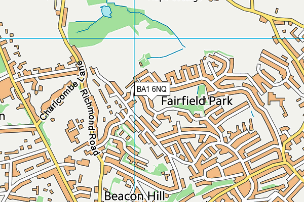 BA1 6NQ map - OS VectorMap District (Ordnance Survey)