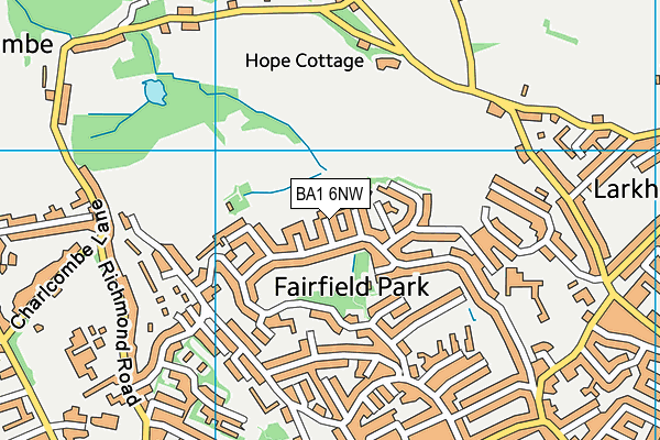 BA1 6NW map - OS VectorMap District (Ordnance Survey) BA1 6NW map - OS VectorMap District (Ordnance Survey)