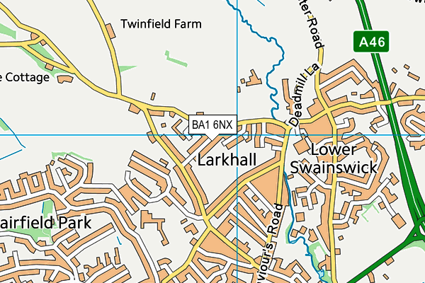 BA1 6NX map - OS VectorMap District (Ordnance Survey) BA1 6NX map - OS VectorMap District (Ordnance Survey)