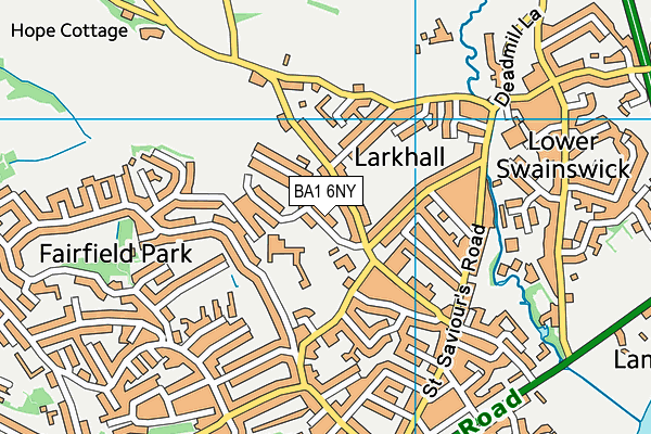 BA1 6NY map - OS VectorMap District (Ordnance Survey) BA1 6NY map - OS VectorMap District (Ordnance Survey)