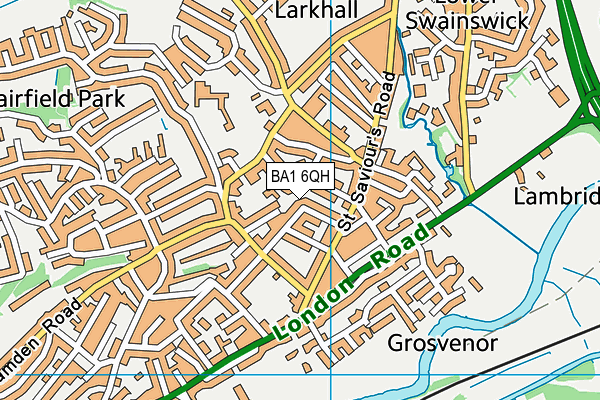 BA1 6QH map - OS VectorMap District (Ordnance Survey) BA1 6QH map - OS VectorMap District (Ordnance Survey)