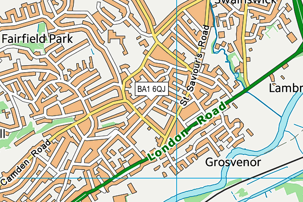 BA1 6QJ map - OS VectorMap District (Ordnance Survey) BA1 6QJ map - OS VectorMap District (Ordnance Survey)