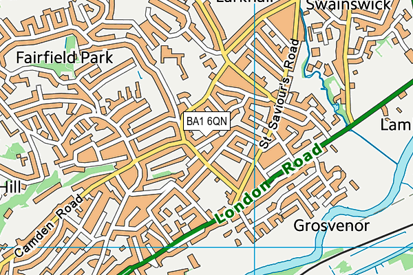 BA1 6QN map - OS VectorMap District (Ordnance Survey) BA1 6QN map - OS VectorMap District (Ordnance Survey)