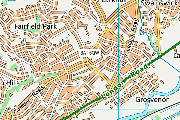 BA1 6QW map - OS VectorMap District (Ordnance Survey) BA1 6QW map - OS VectorMap District (Ordnance Survey)