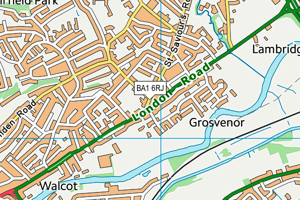 BA1 6RJ map - OS VectorMap District (Ordnance Survey) BA1 6RJ map - OS VectorMap District (Ordnance Survey)