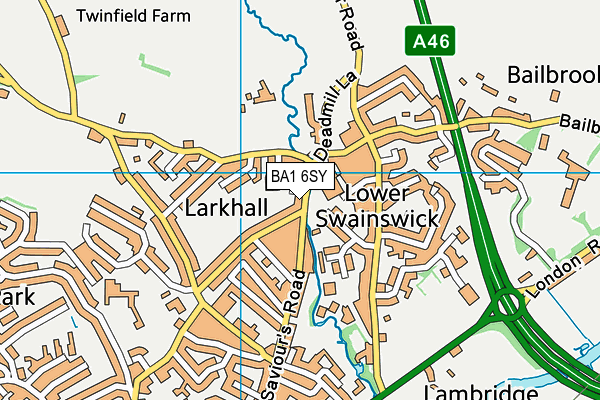 BA1 6SY map - OS VectorMap District (Ordnance Survey) BA1 6SY map - OS VectorMap District (Ordnance Survey)