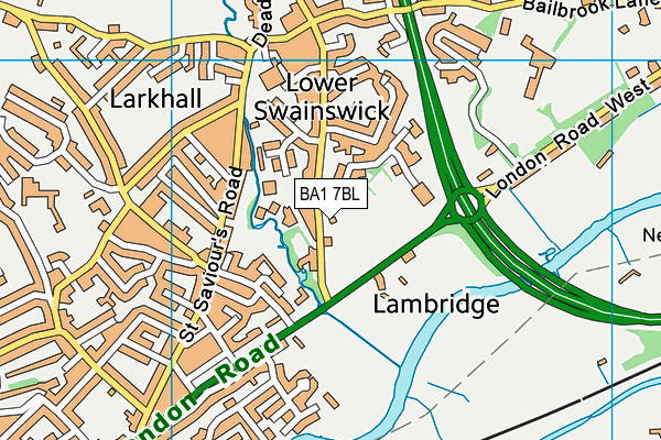 BA1 7BL map - OS VectorMap District (Ordnance Survey) BA1 7BL map - OS VectorMap District (Ordnance Survey)
