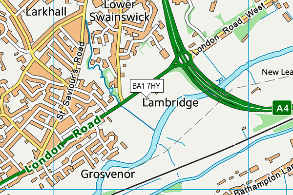 BA1 7HY map - OS VectorMap District (Ordnance Survey) BA1 7HY map - OS VectorMap District (Ordnance Survey)