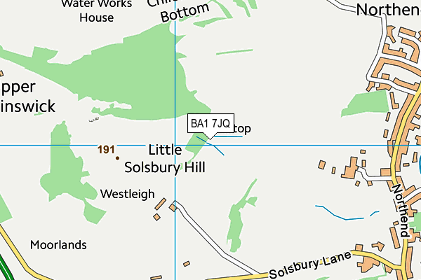 BA1 7JQ map - OS VectorMap District (Ordnance Survey) BA1 7JQ map - OS VectorMap District (Ordnance Survey)