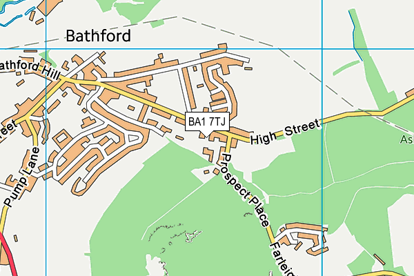 BA1 7TJ map - OS VectorMap District (Ordnance Survey) BA1 7TJ map - OS VectorMap District (Ordnance Survey)