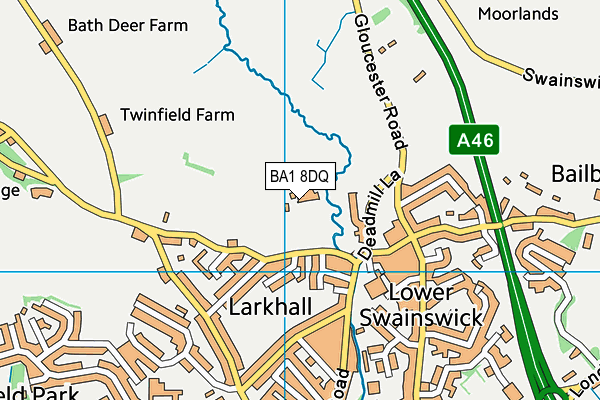 BA1 8DQ map - OS VectorMap District (Ordnance Survey) BA1 8DQ map - OS VectorMap District (Ordnance Survey)