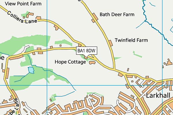 BA1 8DW map - OS VectorMap District (Ordnance Survey) BA1 8DW map - OS VectorMap District (Ordnance Survey)