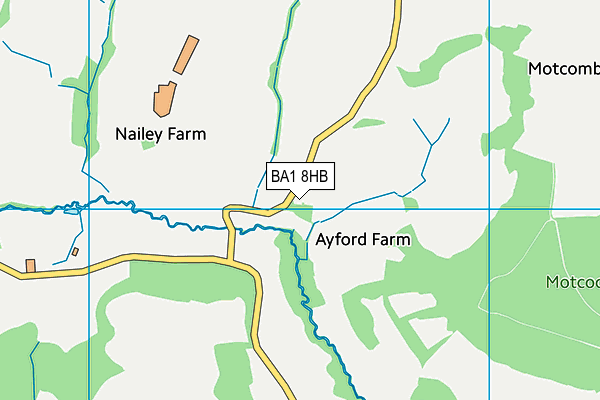 BA1 8HB map - OS VectorMap District (Ordnance Survey) BA1 8HB map - OS VectorMap District (Ordnance Survey)