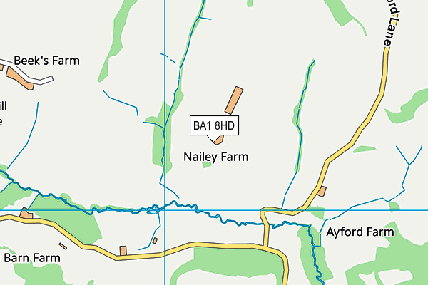 BA1 8HD map - OS VectorMap District (Ordnance Survey) BA1 8HD map - OS VectorMap District (Ordnance Survey)