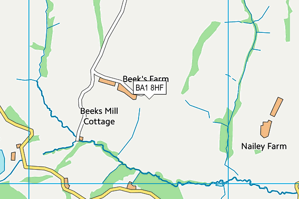BA1 8HF map - OS VectorMap District (Ordnance Survey) BA1 8HF map - OS VectorMap District (Ordnance Survey)