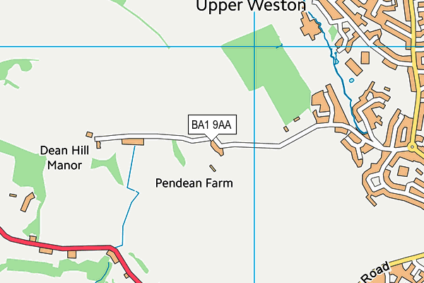 BA1 9AA map - OS VectorMap District (Ordnance Survey) BA1 9AA map - OS VectorMap District (Ordnance Survey)