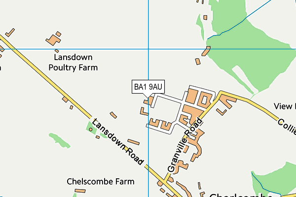 BA1 9AU map - OS VectorMap District (Ordnance Survey) BA1 9AU map - OS VectorMap District (Ordnance Survey)