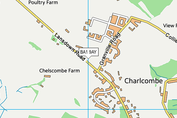 BA1 9AY map - OS VectorMap District (Ordnance Survey) BA1 9AY map - OS VectorMap District (Ordnance Survey)