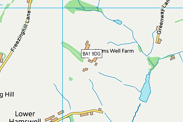 BA1 9DG map - OS VectorMap District (Ordnance Survey) BA1 9DG map - OS VectorMap District (Ordnance Survey)