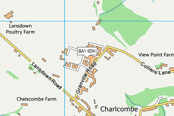 BA1 9DH map - OS VectorMap District (Ordnance Survey) BA1 9DH map - OS VectorMap District (Ordnance Survey)