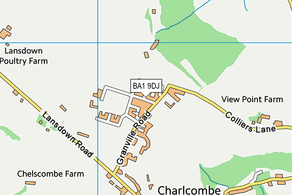BA1 9DJ map - OS VectorMap District (Ordnance Survey) BA1 9DJ map - OS VectorMap District (Ordnance Survey)