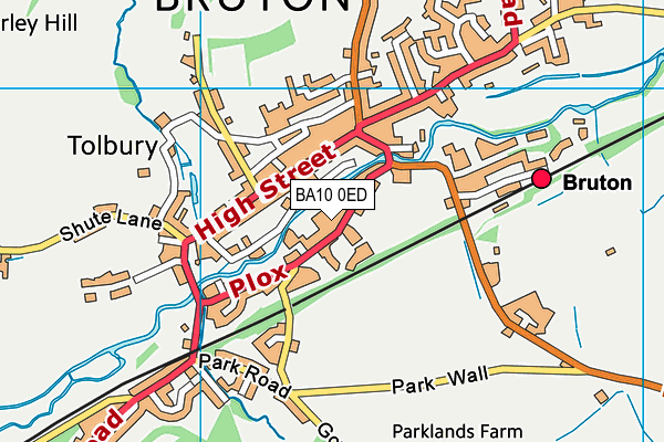 BA10 0ED map - OS VectorMap District (Ordnance Survey) BA10 0ED map - OS VectorMap District (Ordnance Survey)