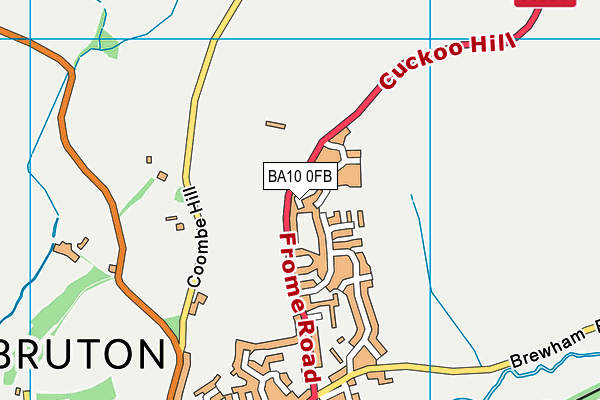 BA10 0FB map - OS VectorMap District (Ordnance Survey)