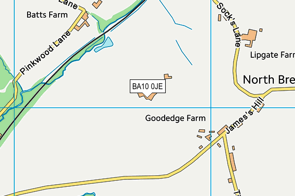BA10 0JE map - OS VectorMap District (Ordnance Survey) BA10 0JE map - OS VectorMap District (Ordnance Survey)
